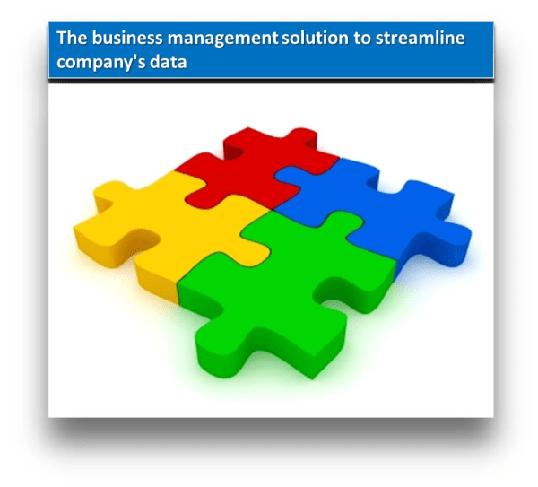 The business management solution to streamline company's data